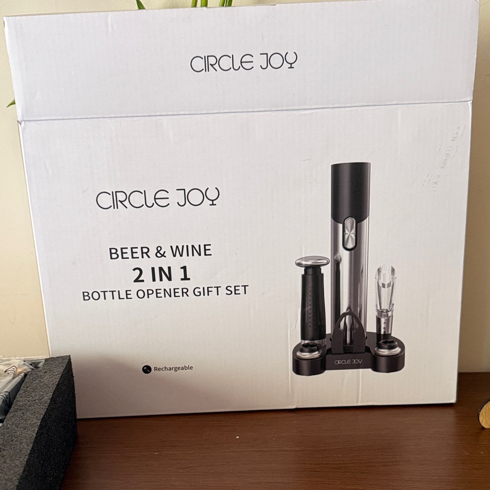 Black Beer & Wine 2-in-1 Bottle Opener Gift Set